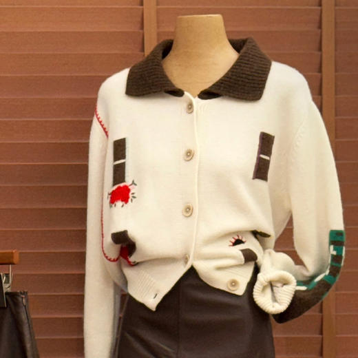 【预售7天】良木礼山羊绒开衫（D251102215F） 商品图1