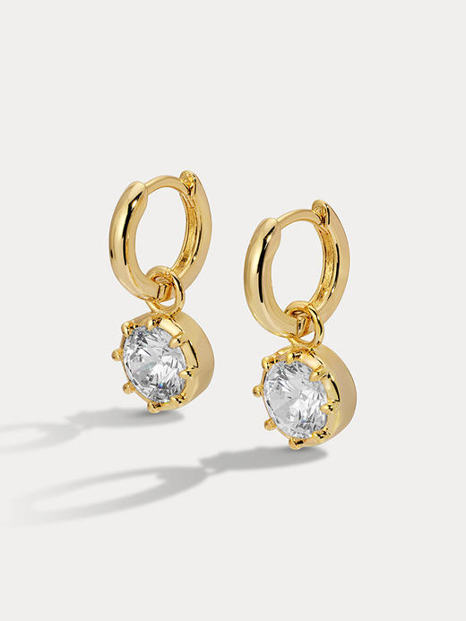 北京仓｜Lili Claspe-Celeste Charm-金色 锆石 耳环［美国设计师］ 商品图1