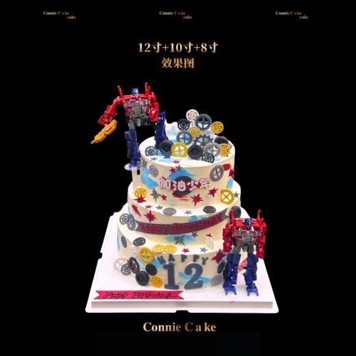  12岁成长加冕｜变形金刚三层蛋糕✨ 商品图0