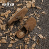 预售|Safiya/索菲娅2025慵懒温暖平底百搭懒人一脚蹬加绒毛毛勃肯鞋SFD4110090 商品缩略图2