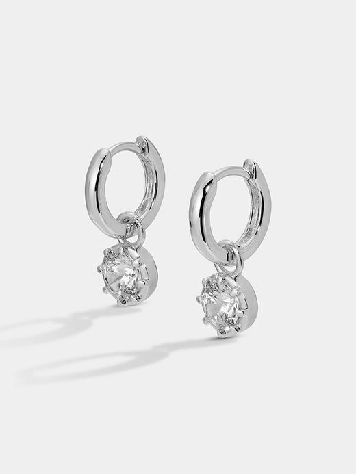 订购8周到｜Lili Claspe-Petite Celeste-银色 锆石 耳环［美国设计师］ 商品图1