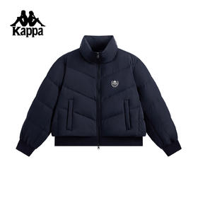 Kappa 运动羽绒服2025新款女短款立领休闲保暖宽松外套K0G22YY01