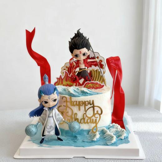 【新款】超燃哪吒敖丙主题蛋糕 | 把国漫风搬进蛋糕界，成为生日里最难忘的注脚 商品图3