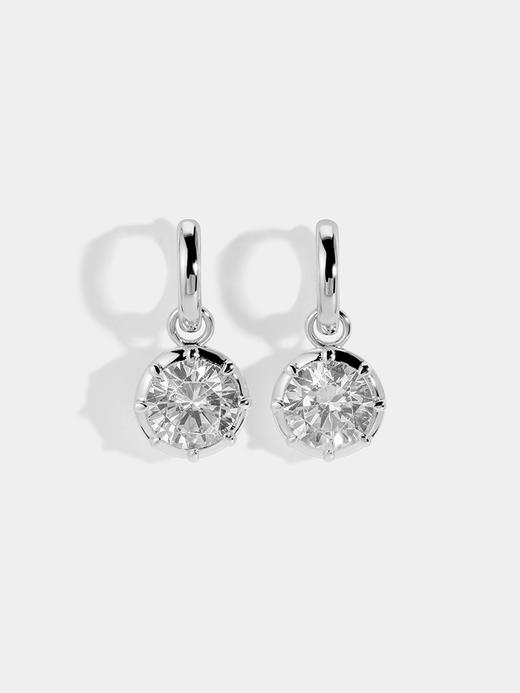订购8周到｜Lili Claspe-Celeste Charm-银色 锆石 耳环［美国设计师］ 商品图2