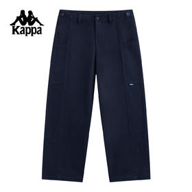 Kappa 运动长裤男春秋新款休闲工装裤女纯棉宽松直筒裤KPCKAAX30