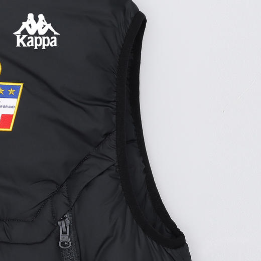 Kappa 男2025冬季新款黑色立领羽绒马甲保暖轻薄款外套K0EZ2NY80S 商品图3