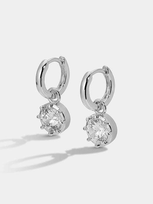 订购8周到｜Lili Claspe-Celeste Charm-银色 锆石 耳环［美国设计师］ 商品图1