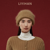 LIYIHAN岁暖红 2025冬季新款拉绒绵羊毛保暖厚款帽子红色毛织帽女 商品缩略图1