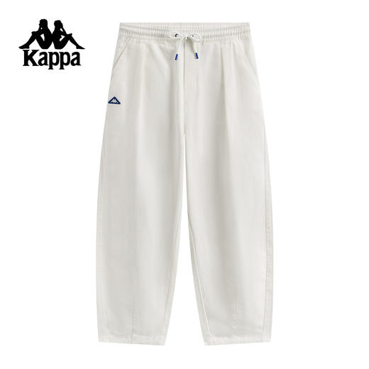 Kappa 运动休闲裤女2025新款阔腿裤抽绳松紧腰运动长裤KPDLAAX30 商品图1