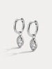 订购8周到｜Lili Claspe-Estelle Pear-梨子糖 银色 锆石 耳环［美国设计师］ 商品缩略图2