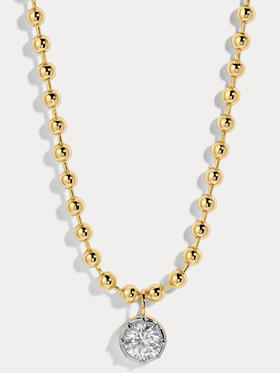 北京仓｜Lili Claspe-Cleo Ball-网球 双色 锆石 吊坠 项链［美国设计师］