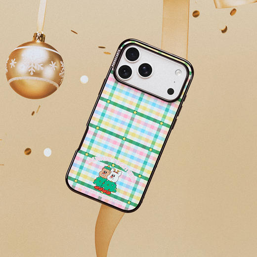 【伴游奇遇记】圣诞小狗树 PopSockets X 1107 吐舌小狗 POPCASE手机壳 MagSafe Popcase磁吸款 彩色 格纹 iPhone17/16/15/14/13 商品图3