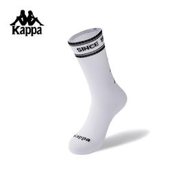 Kappa 运动休闲袜2025新款男女时尚长筒袜透气高腰袜潮K0GW8WG02