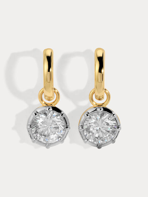 订购8周到｜Lili Claspe-Grande Celeste Charm-双色 锆石 耳环［美国设计师］ 商品图1