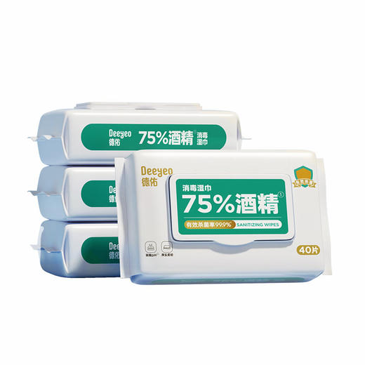 德佑75%酒精湿纸巾40片 商品图0