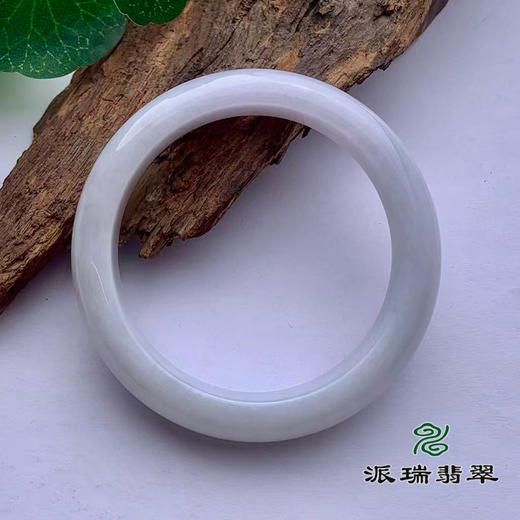 派瑞翡翠 翡翠手镯 糯种 白色 商品图3