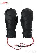 25/26JR嘉锐森歆动系列内护掌防护连指滑雪手套真皮款 商品图0