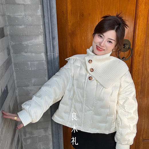 【部分现货】良木礼针织领鹅绒服（D258349） 商品图0