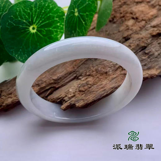 派瑞翡翠 翡翠手镯 糯种 水墨色 商品图0