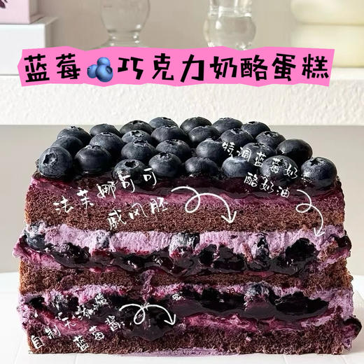 蓝莓巧克力蛋糕 I 满满花青素 商品图0