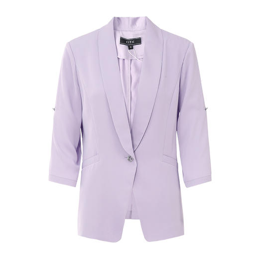 EITIE爱特爱夏季新款休闲轻薄一粒扣西装外套7803506 商品图11