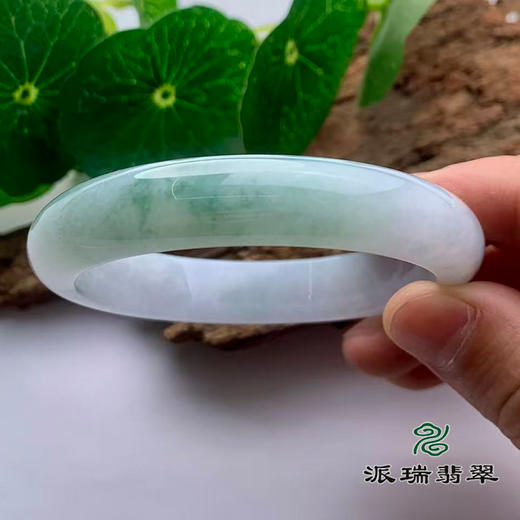 派瑞翡翠 翡翠手镯 糯种 飘花 商品图1