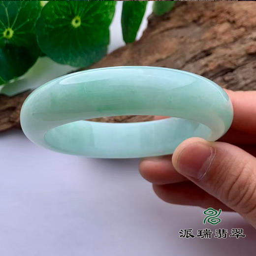 派瑞翡翠 翡翠手镯 糯种 绿色 商品图3