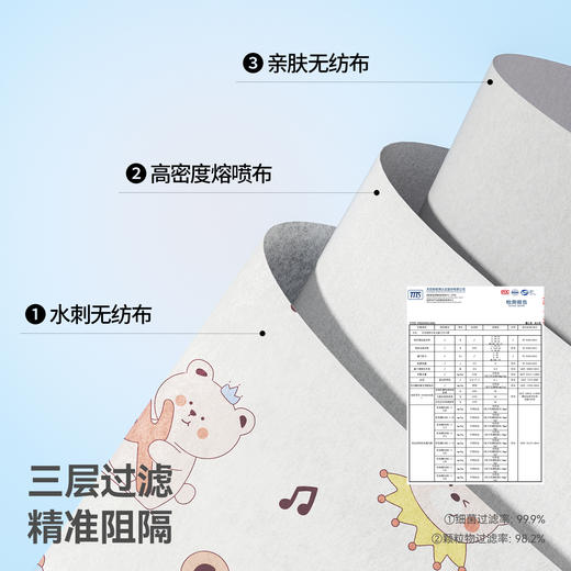 [29.9到手32片] 贝肽斯儿童口罩3d立体婴儿口罩0到3岁一次性宝宝防护口耳罩婴幼儿 商品图12