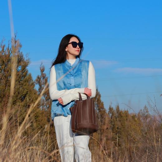 【抖音专属】马甲(21704036B-吐绶蓝) 商品图1