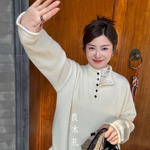 【特价不退换】【预售7天】良木礼山羊绒上衣（D25102340F） 商品图2