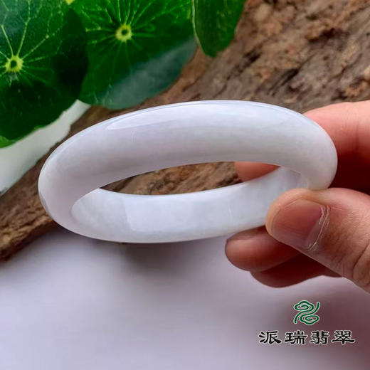 派瑞翡翠 翡翠手镯 贵妃 糯种 白色 商品图2