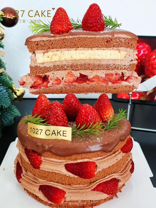 1027CAKE | 草莓季 草莓多多 布蕾巧克力蛋糕 自熬果 商品图1