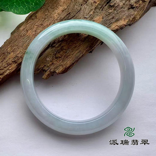 派瑞翡翠 翡翠手镯 糯种 飘花 商品图3