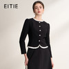 EITIE爱特爱撞色花边领短款修身珍珠扣优雅小香风外套A2603111 商品缩略图0