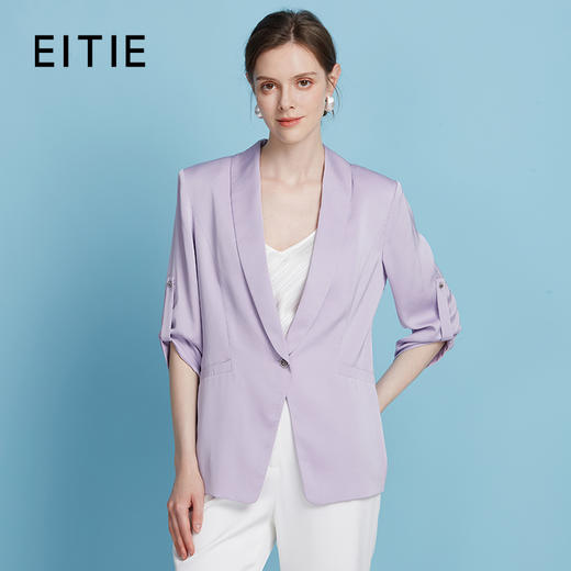 EITIE爱特爱夏季新款休闲轻薄一粒扣西装外套7803506 商品图0