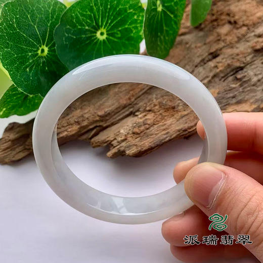 派瑞翡翠 翡翠手镯 糯种 水墨色 商品图3