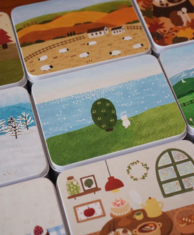 Yoki Forest四季森林丨插画铁盒