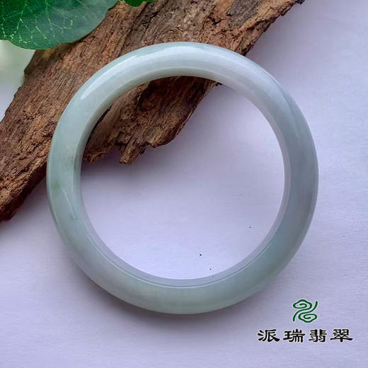 派瑞翡翠 翡翠手镯 糯种 油青色 商品图1