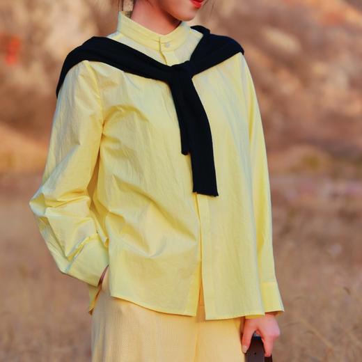 【抖音专属】新中式衬衣（25810207-金合花） 商品图4