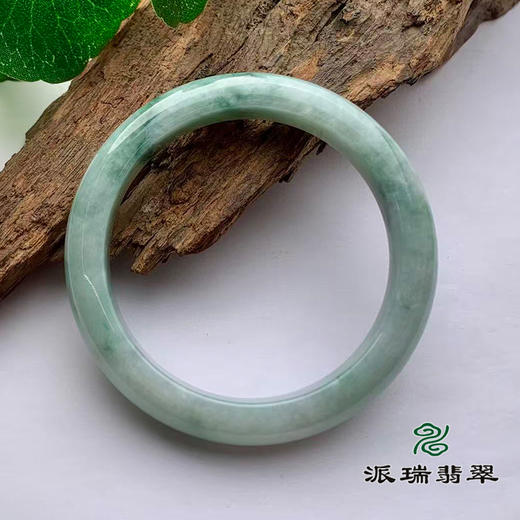 派瑞翡翠 翡翠手镯 糯种 飘花 商品图1