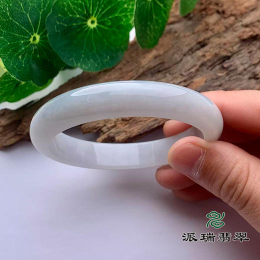 派瑞翡翠 翡翠手镯 糯种 水墨色 商品图2