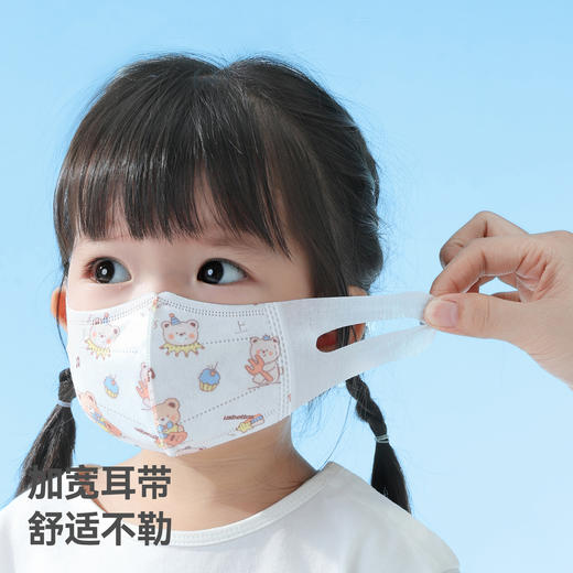 [29.9到手32片] 贝肽斯儿童口罩3d立体婴儿口罩0到3岁一次性宝宝防护口耳罩婴幼儿 商品图11