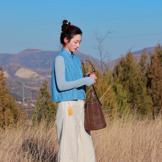 【抖音专属】中式无袖马甲（23704223-青冥） 商品图1