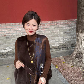 【预售7天】良木礼桑蚕丝水貂马甲（D25102675）