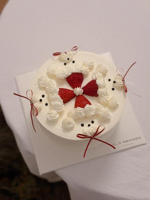 草莓小狗奶油蛋糕 商品图2