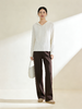 M1LI臣禾	【米白加绒云朵智慧裤】 松紧腰直筒休闲裤	JZ254060193 商品缩略图7