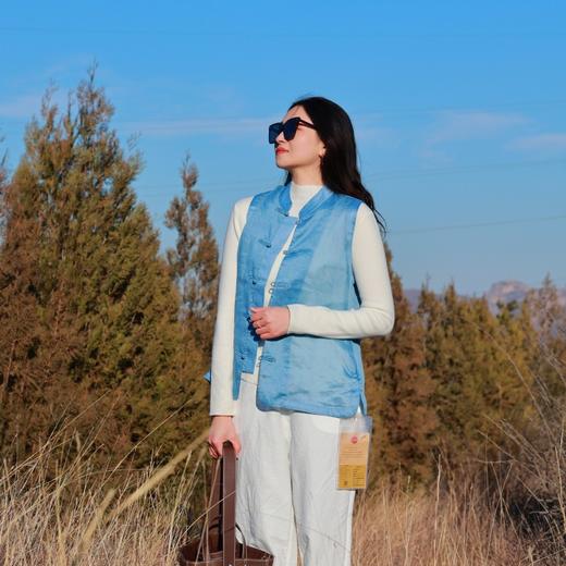 【抖音专属】马甲(21704036B-吐绶蓝) 商品图2