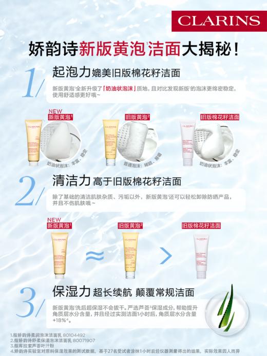 娇韵诗 全新温和泡沫洁面乳 黄绿粉洁面 商品图4