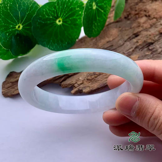 派瑞翡翠 翡翠手镯 糯种 绿色 商品图2