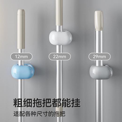 期待与你 侧夹壁挂拖把架 小物品收纳夹 灰色 商品图2